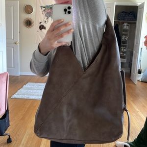 brown free people shoulder bag